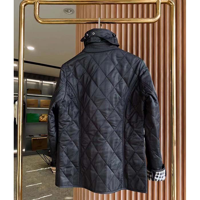 Burberry Women BBR Black Diamond Quilted Thermoregulated Jacket - image 4