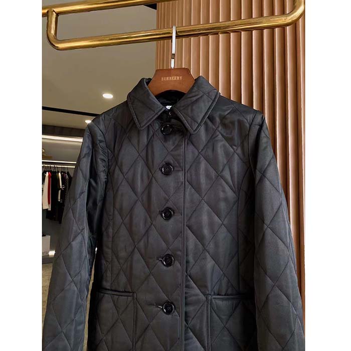 Burberry Women BBR Black Diamond Quilted Thermoregulated Jacket - image 5