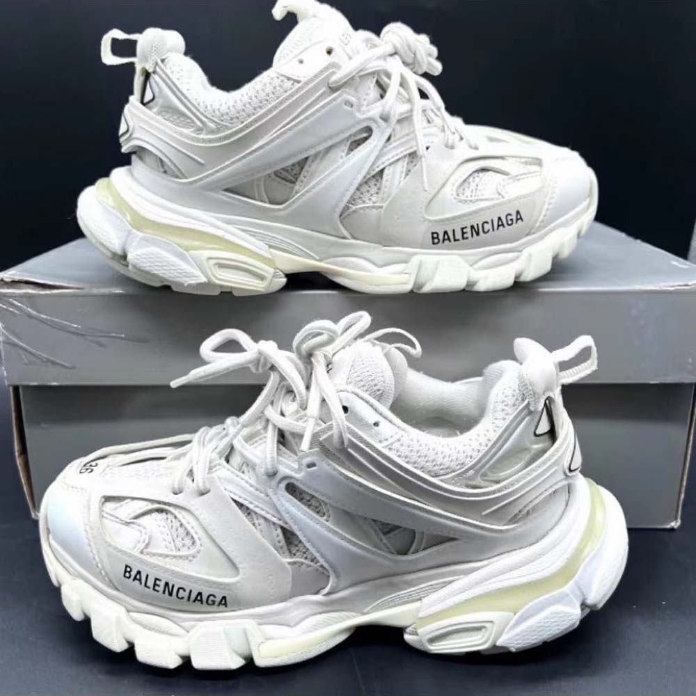 Balenciaga Unisex Track Sneaker in White Mesh and Nylon - image 4