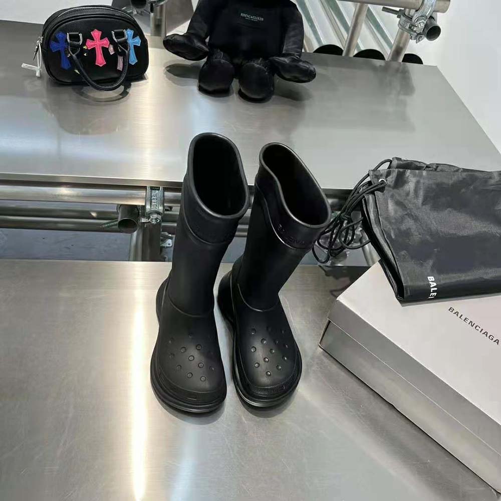Close-up of ventilation holes on Balenciaga Women Crocs™ Boot