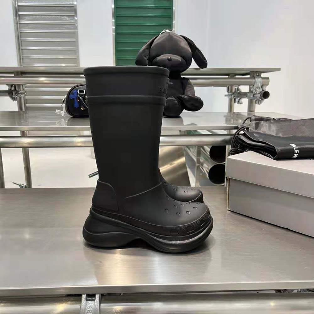 Balenciaga Women Crocs™ Boot in Black Rubber - image 4