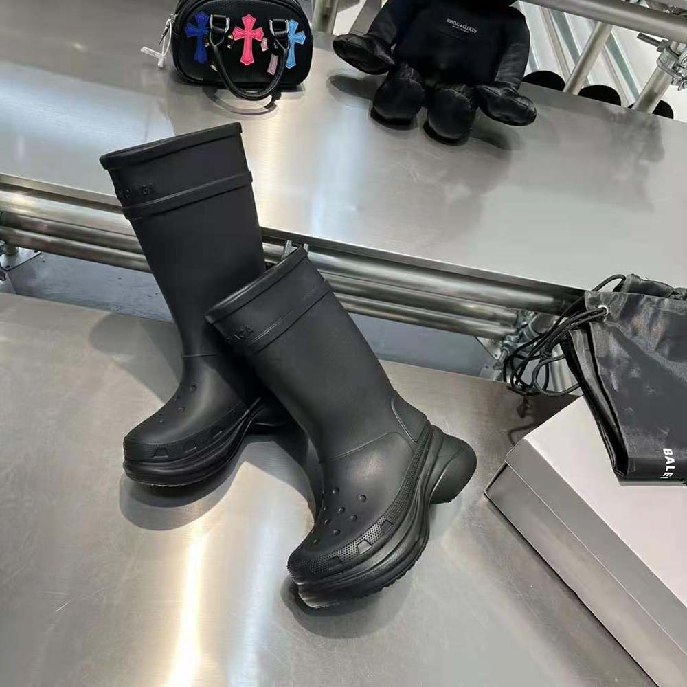 Balenciaga Women Crocs™ Boot in Black Rubber - image 5