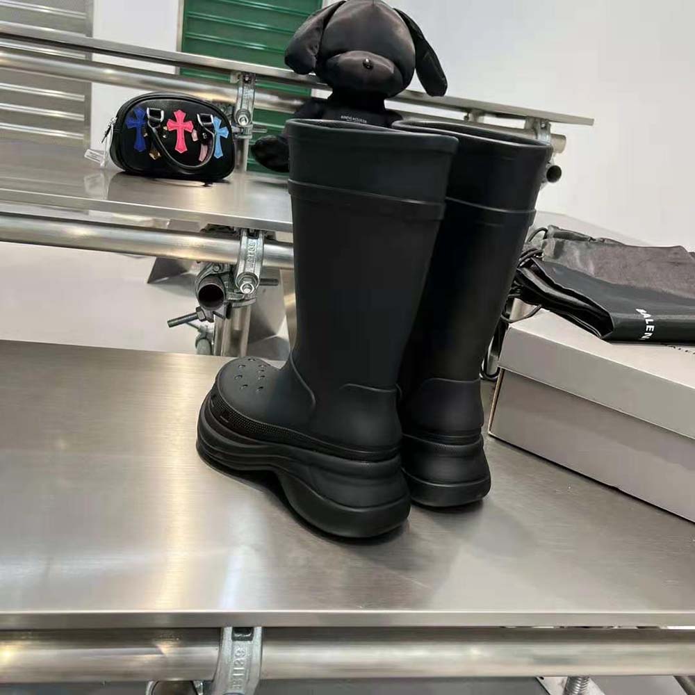 Balenciaga Women Crocs™ Boot in Black Rubber - image 7
