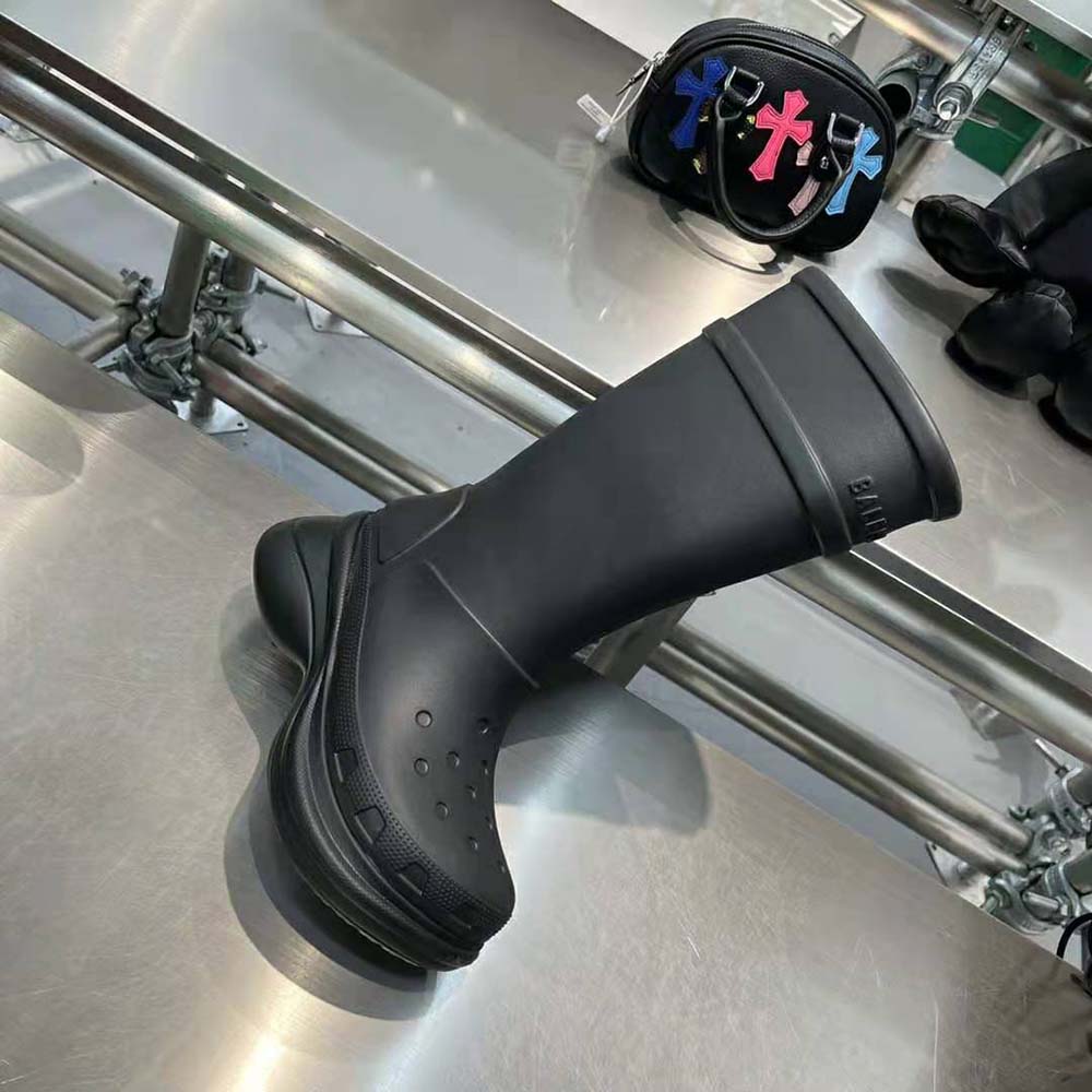 Balenciaga Women Crocs™ Boot in Black Rubber - image 8