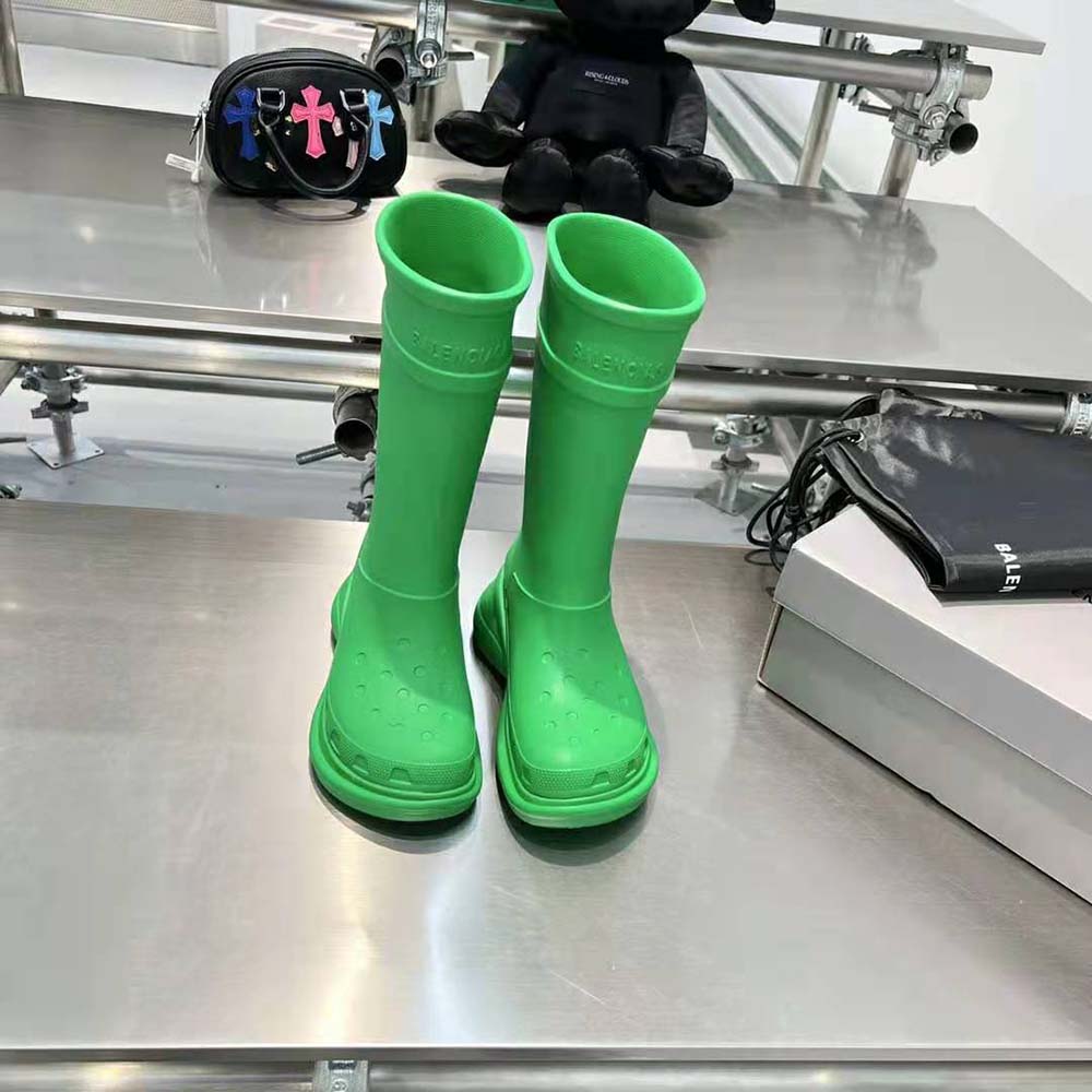 Top-down look at perforated detailing on Balenciaga Women Crocs™ Boot