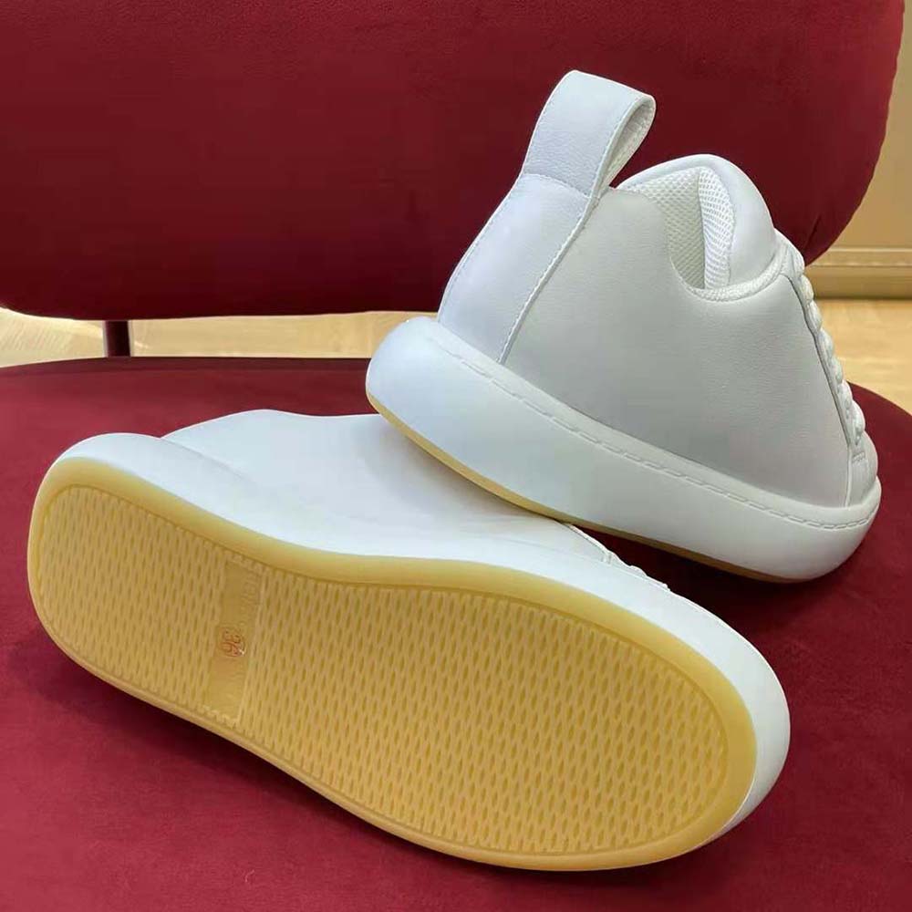 Bottega Veneta Unisex Pillow Sneaker Padded Leather Lace-up Sneakers-Beige - image 6