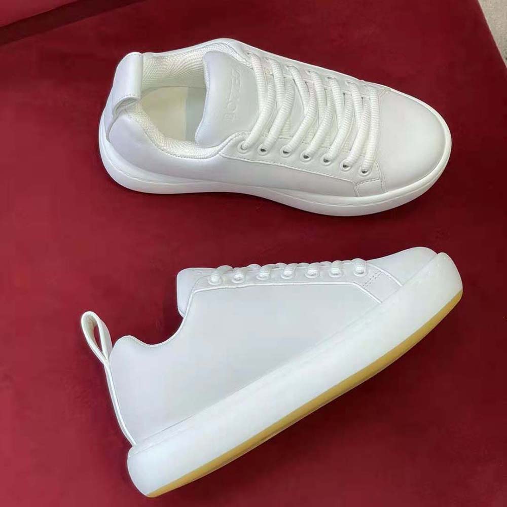 Bottega Veneta Unisex Pillow Sneaker Padded Leather Lace-up Sneakers-Beige - image 5
