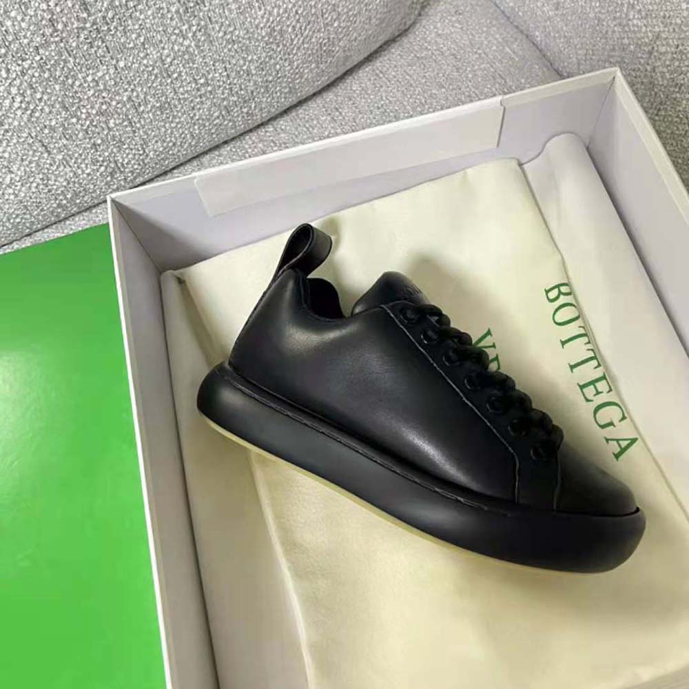 Bottega Veneta Unisex Pillow Sneaker Padded Leather Lace-up Sneakers-Black - image 6