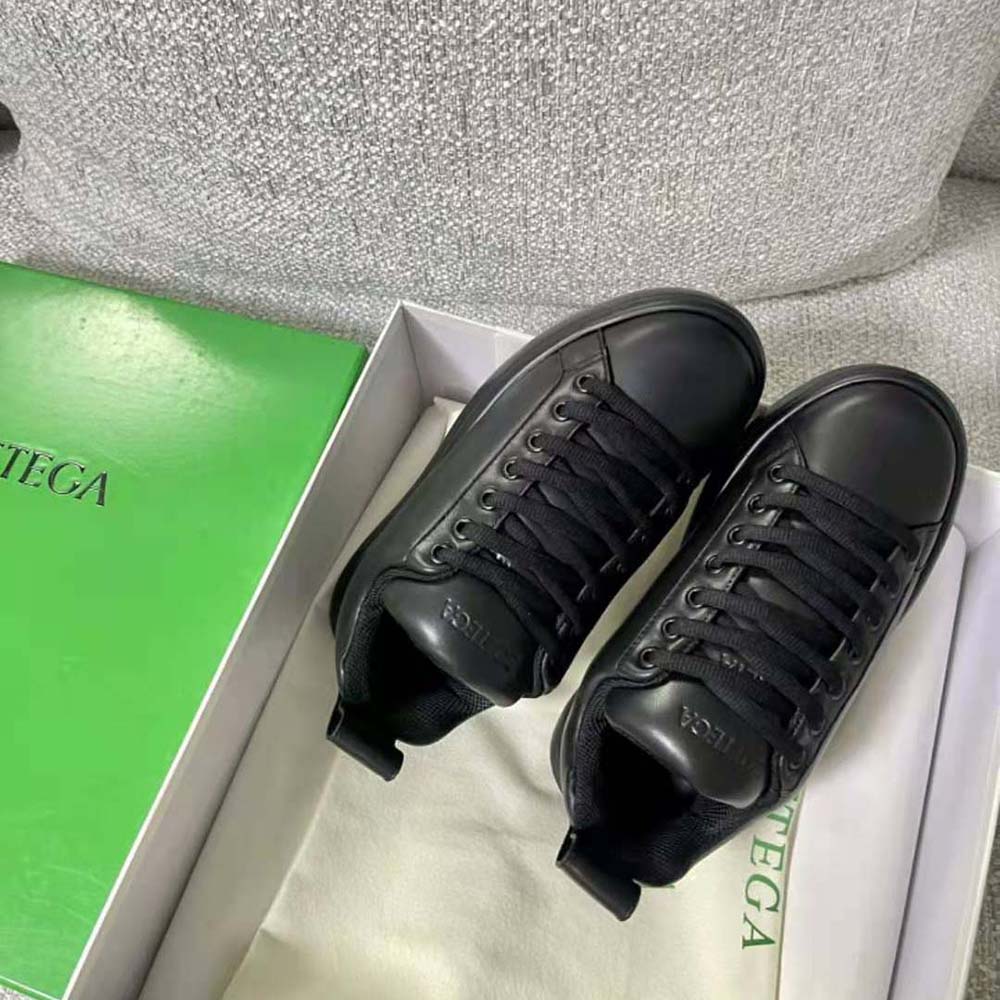 Bottega Veneta Unisex Pillow Sneaker Padded Leather Lace-up Sneakers-Black - image 4