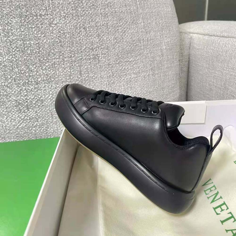 Bottega Veneta Unisex Pillow Sneaker Padded Leather Lace-up Sneakers-Black - image 7