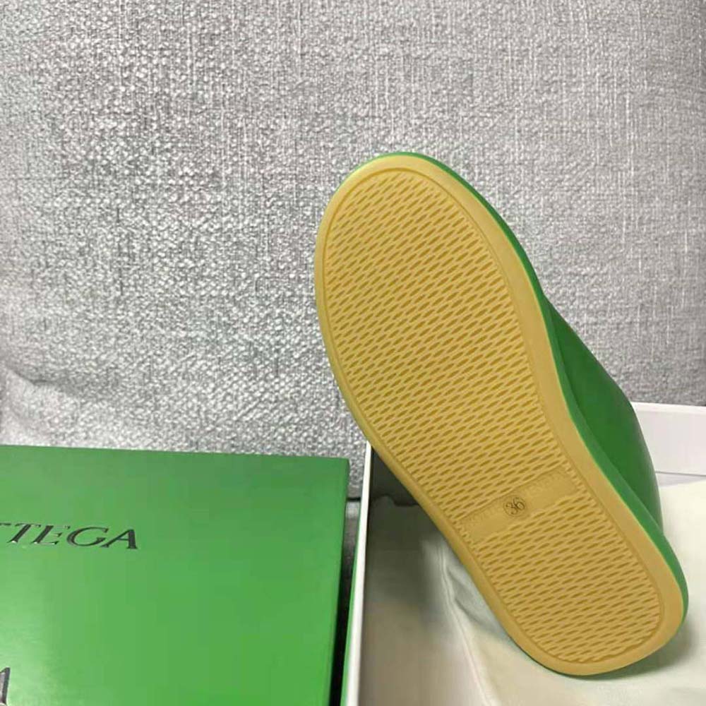 Bottega Veneta Unisex Pillow Sneaker Padded Leather Lace-up Sneakers-Green - image 9