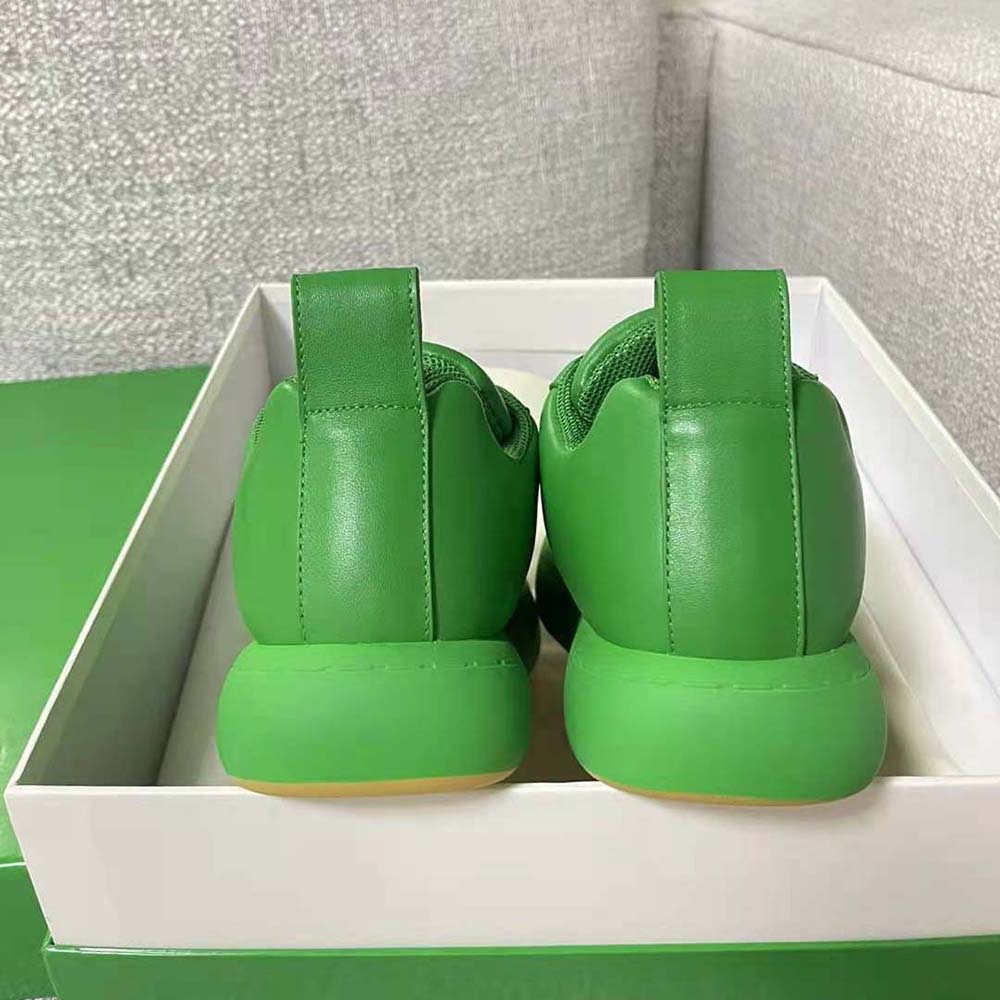 Bottega Veneta Unisex Pillow Sneaker Padded Leather Lace-up Sneakers-Green - image 7