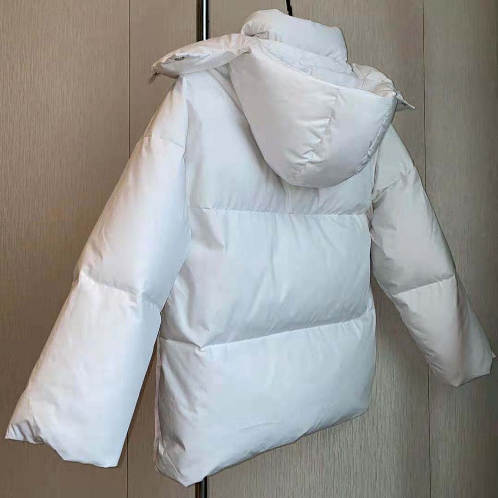 Bottega Veneta Women Frosted Poplin Puffer Jacket-White - image 6