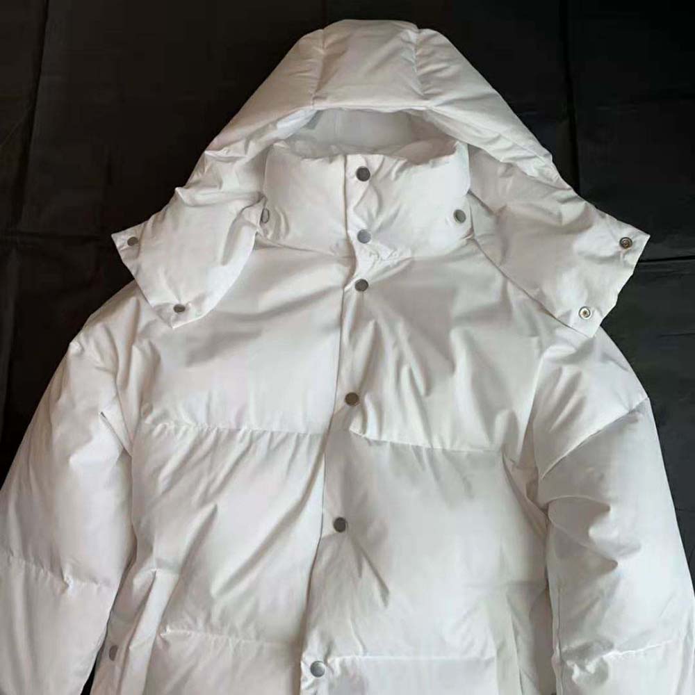 Bottega Veneta Women Frosted Poplin Puffer Jacket-White - image 8