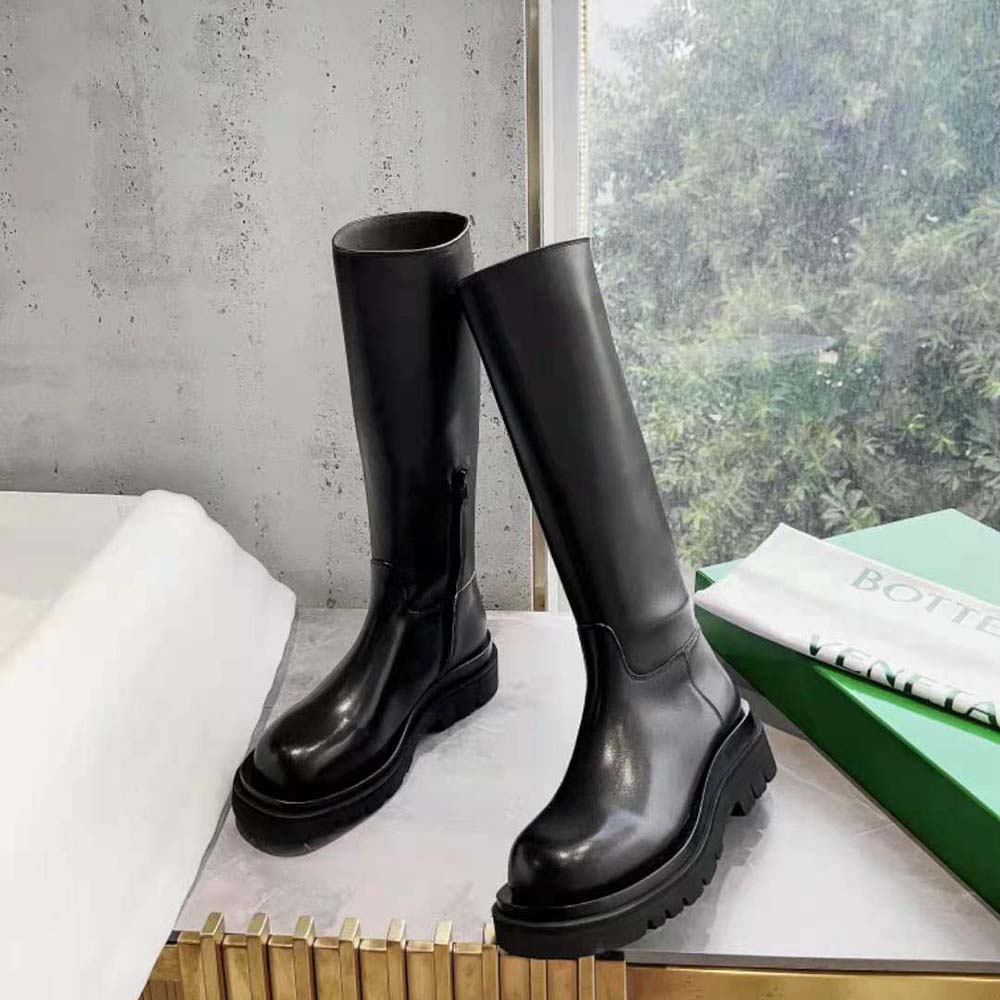 Bottega Veneta Women Lug Boot in Calfskin Leather-Black - image 5