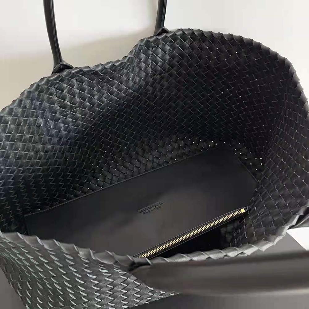 Bottega Veneta Women Medium Cabat Leather Tote Bag-Black - image 10