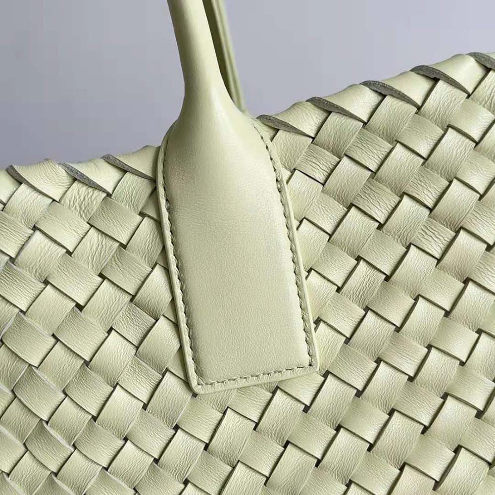 Bottega Veneta Women Medium Cabat Leather Tote Bag-Lime - image 7