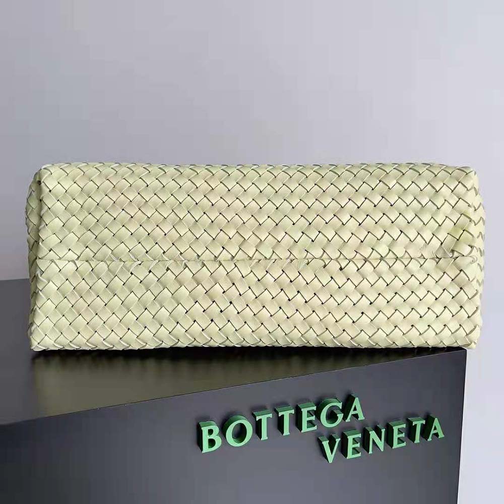 Bottega Veneta Women Medium Cabat Leather Tote Bag-Lime - image 4
