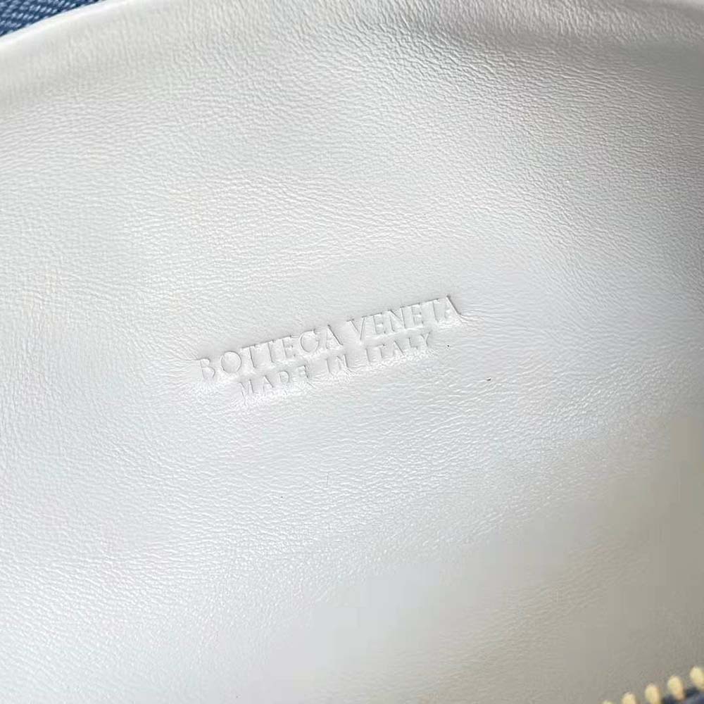 Bottega Veneta Women Mini Jodie Intrecciato Denim Effect Leather Top Handle Bag - image 10