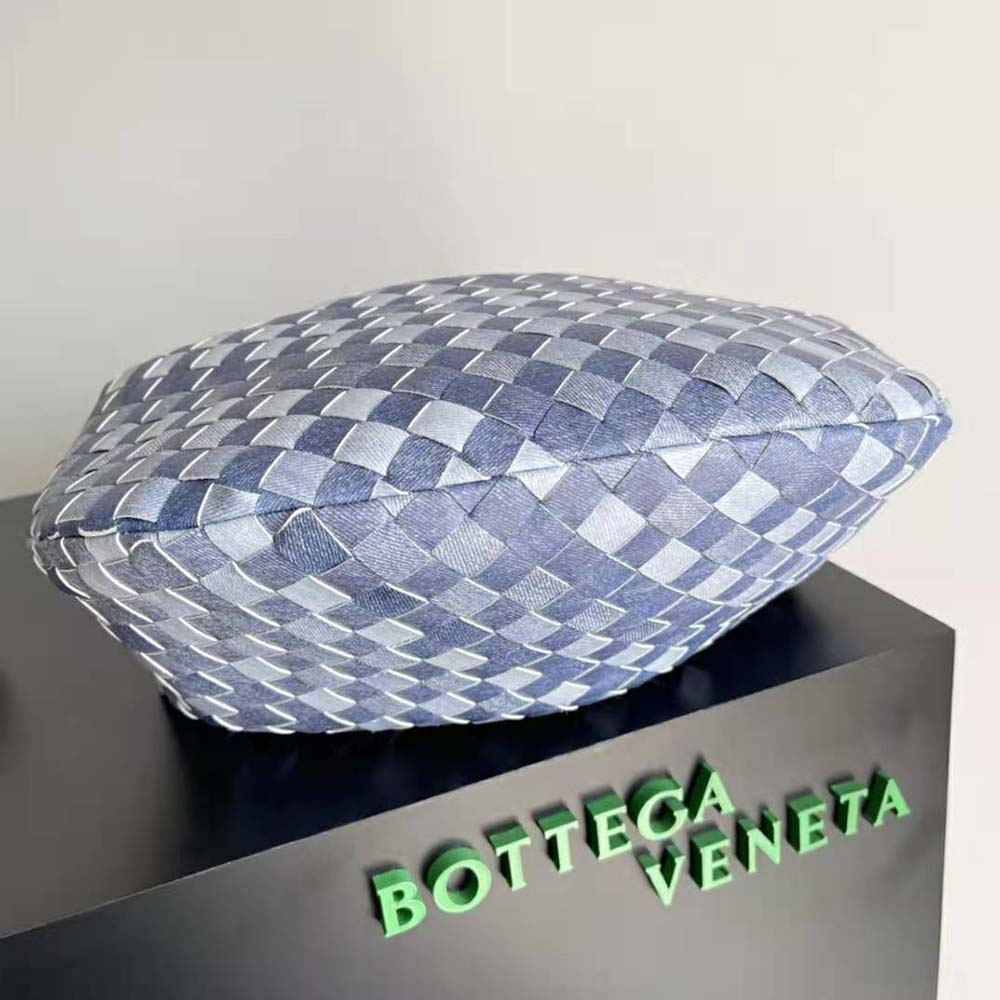 Bottega Veneta Women Mini Jodie Intrecciato Denim Effect Leather Top Handle Bag - image 6
