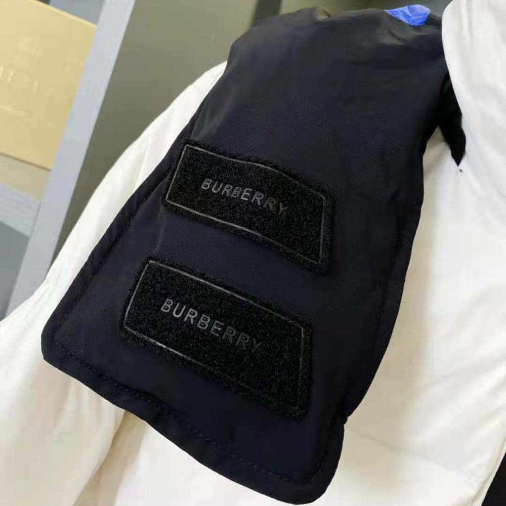 Burberry Women Detachable Hood Nylon Puffer Jacket-White - image 10