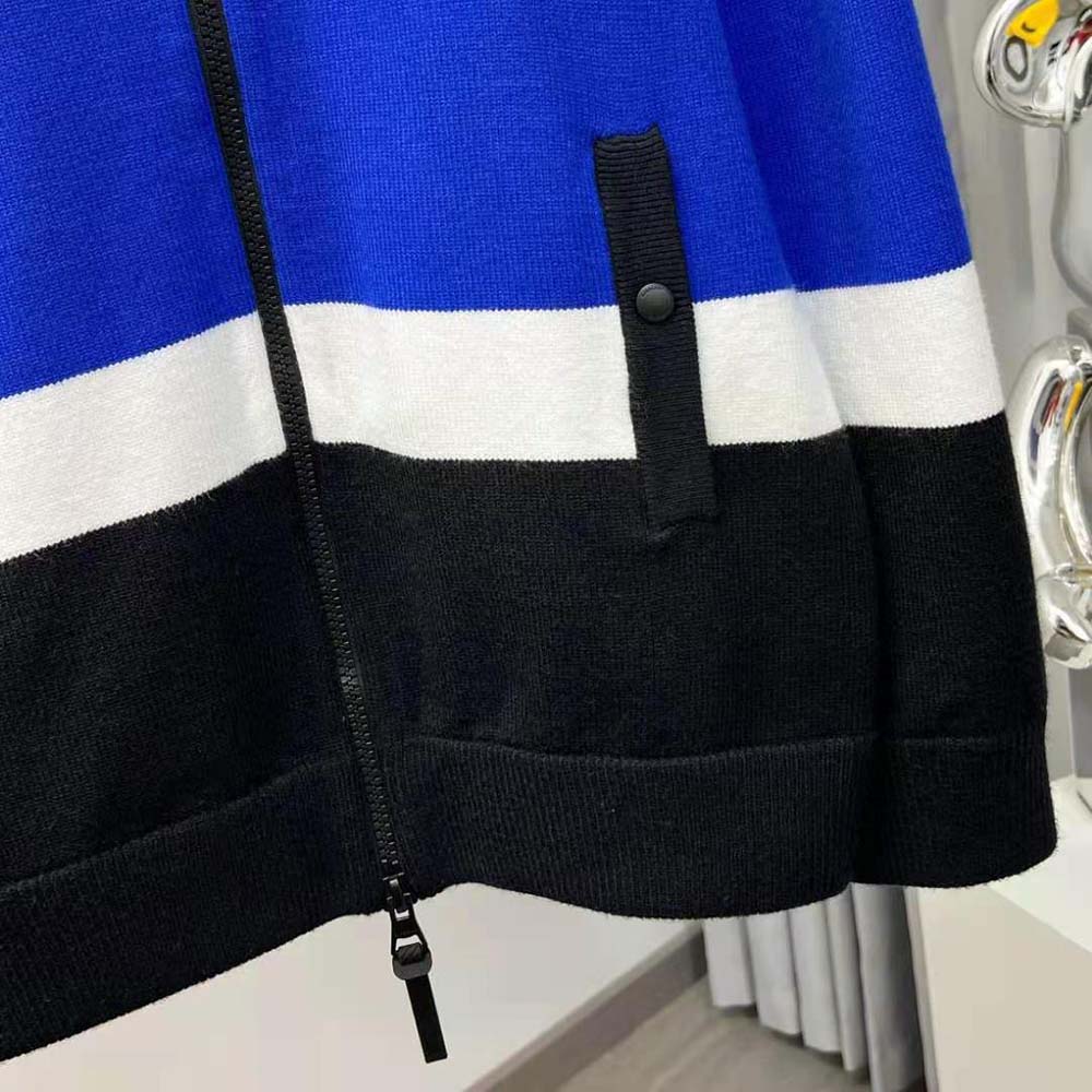 Burberry Women Logo Graphic Striped Wool Blend Bomber Jacket - image 7