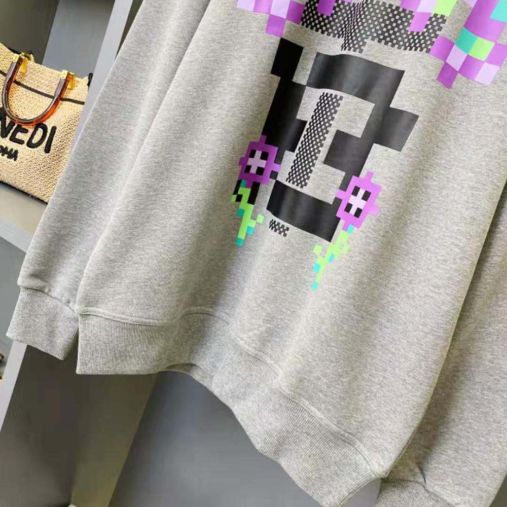 Burberry Women Monogram Motif Print Cotton Sweatshirt - image 10