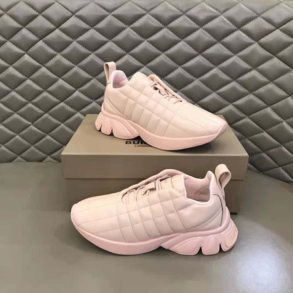 Burberry Unisex Quilted Leather Classic Sneakers-Sandy - image 9