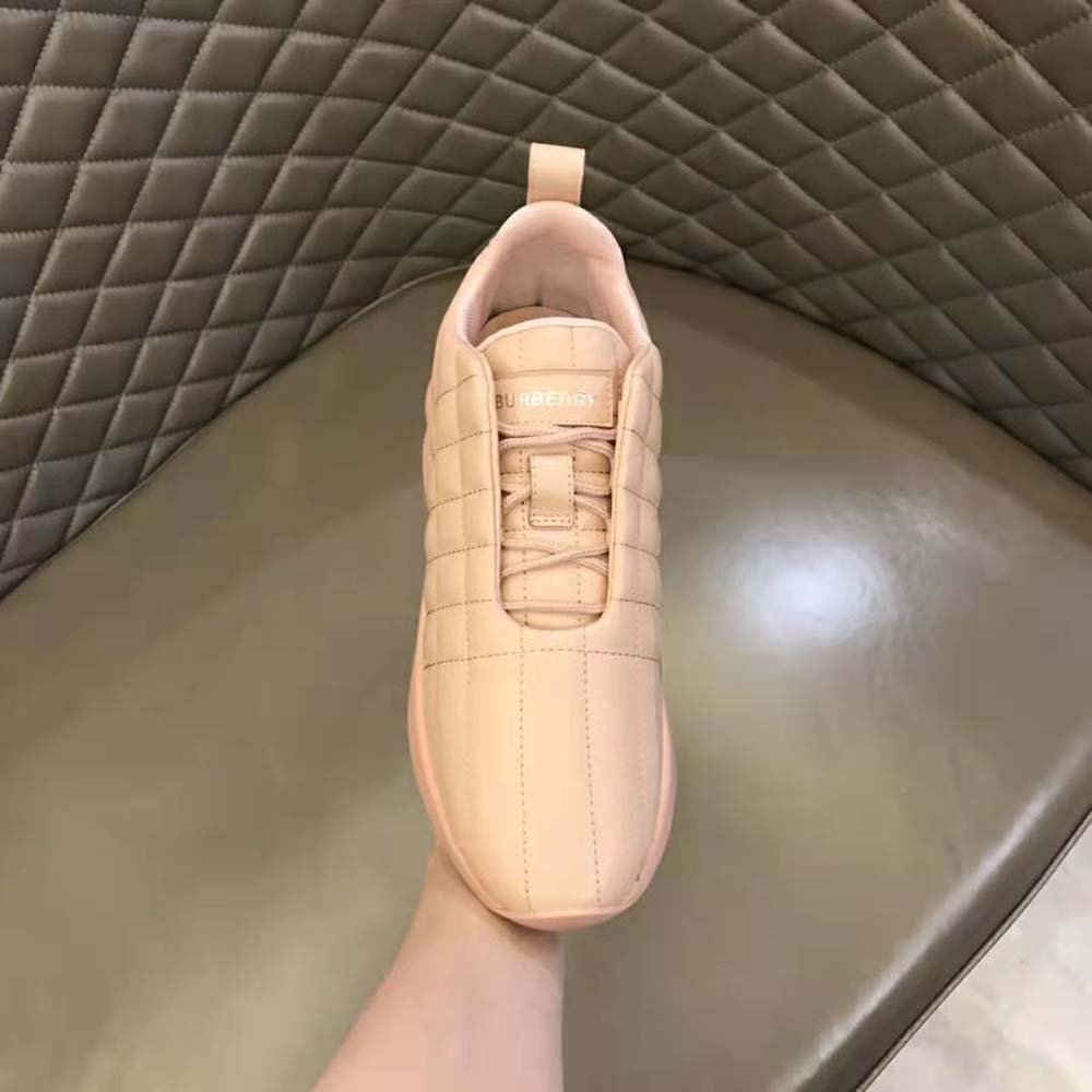 Burberry Unisex Quilted Leather Classic Sneakers-Sandy - image 6