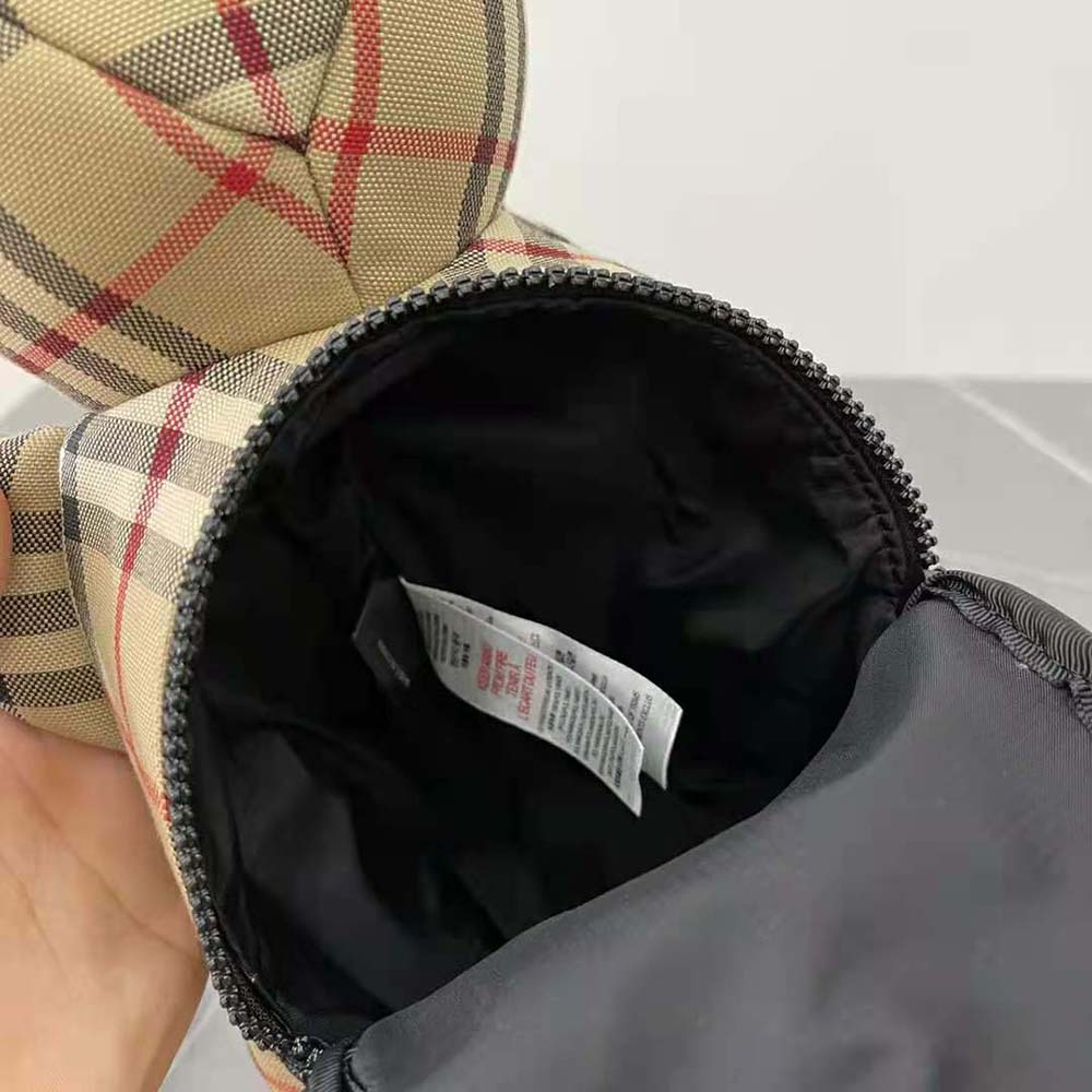 Burberry Women Exaggerated Check Thomas Bear Bum Bag - image 6