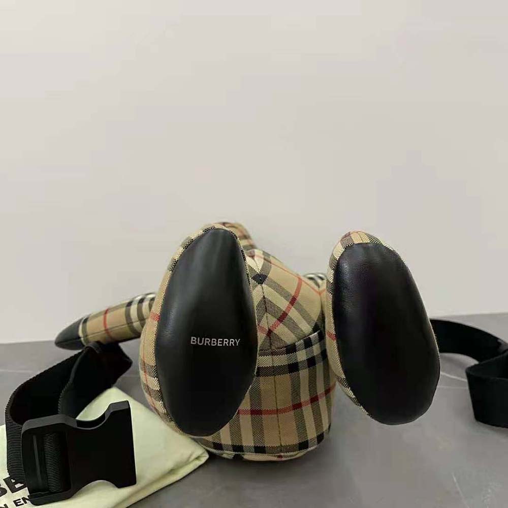 Burberry Women Exaggerated Check Thomas Bear Bum Bag - image 5