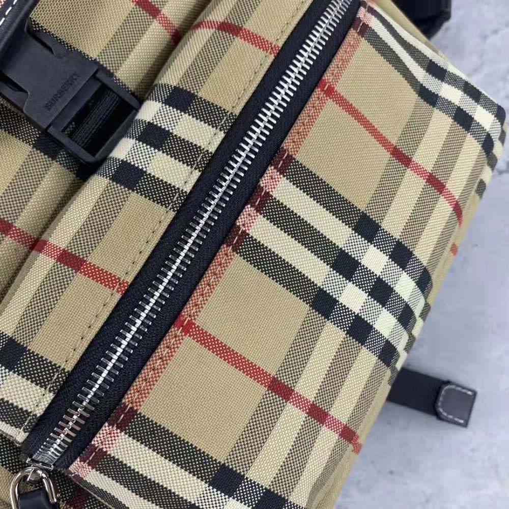 Burberry Women Vintage Check Cotton Backpack - image 9