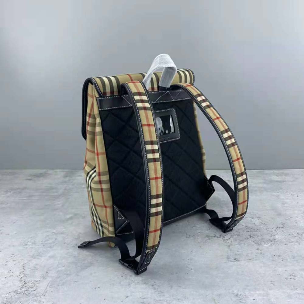 Burberry Women Vintage Check Cotton Backpack - image 7