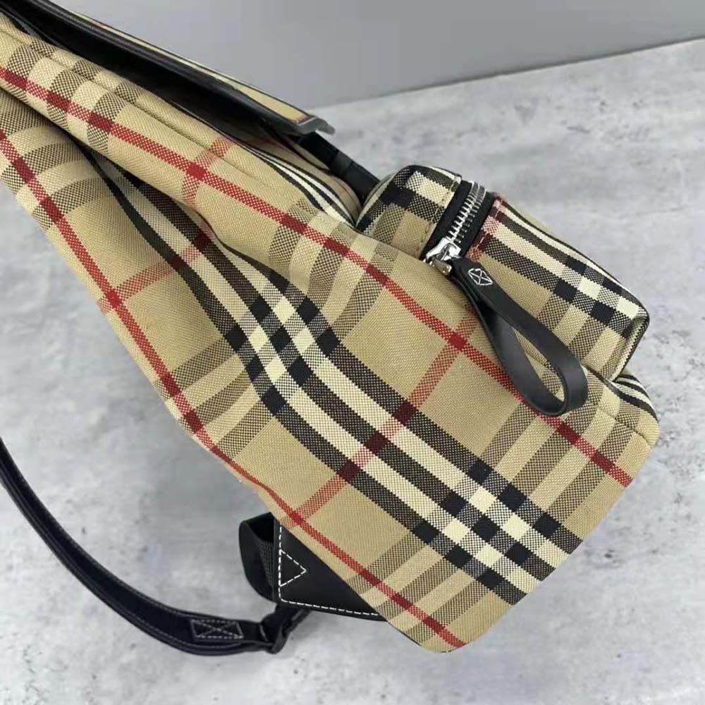 Burberry Women Vintage Check Cotton Backpack - image 8