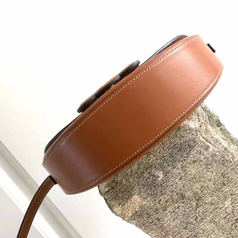 Celine Women Besace Cuir Triomphe in Smooth Calfskin-Brown - image 6