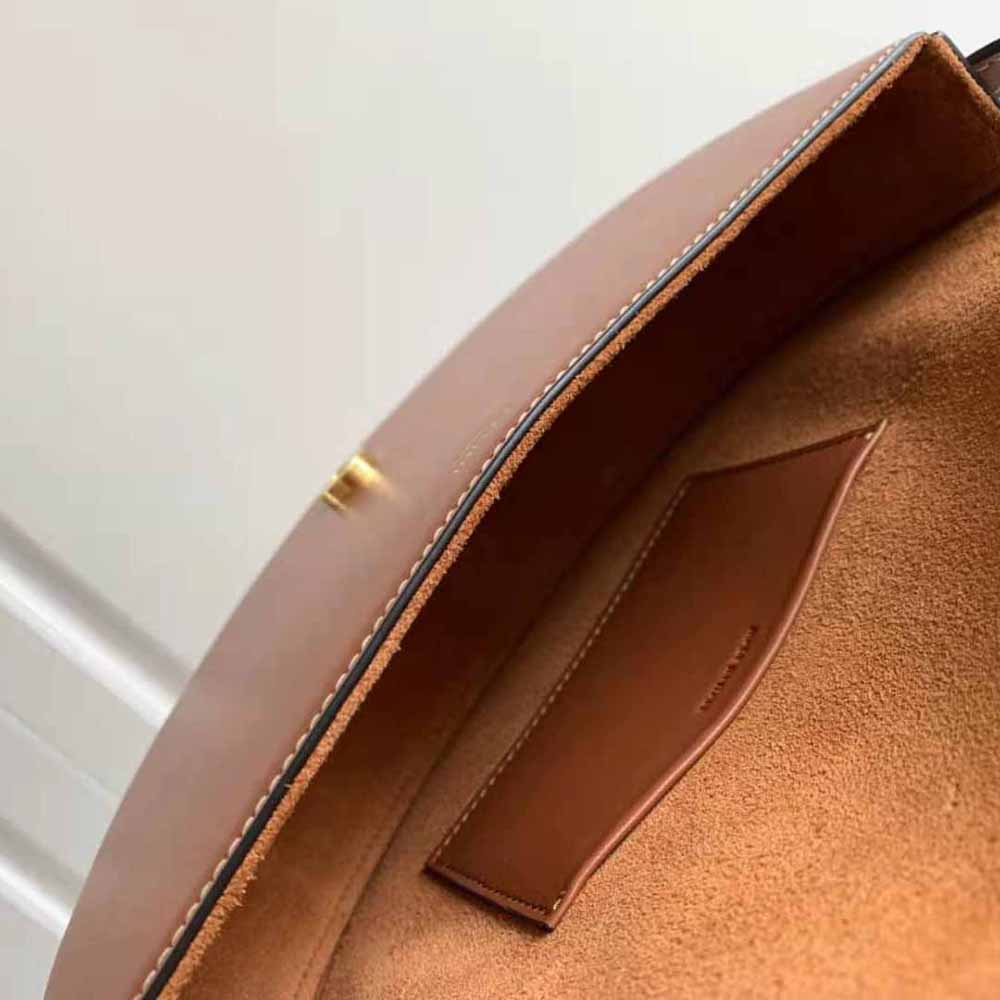 Celine Women Besace Cuir Triomphe in Smooth Calfskin-Brown - image 7