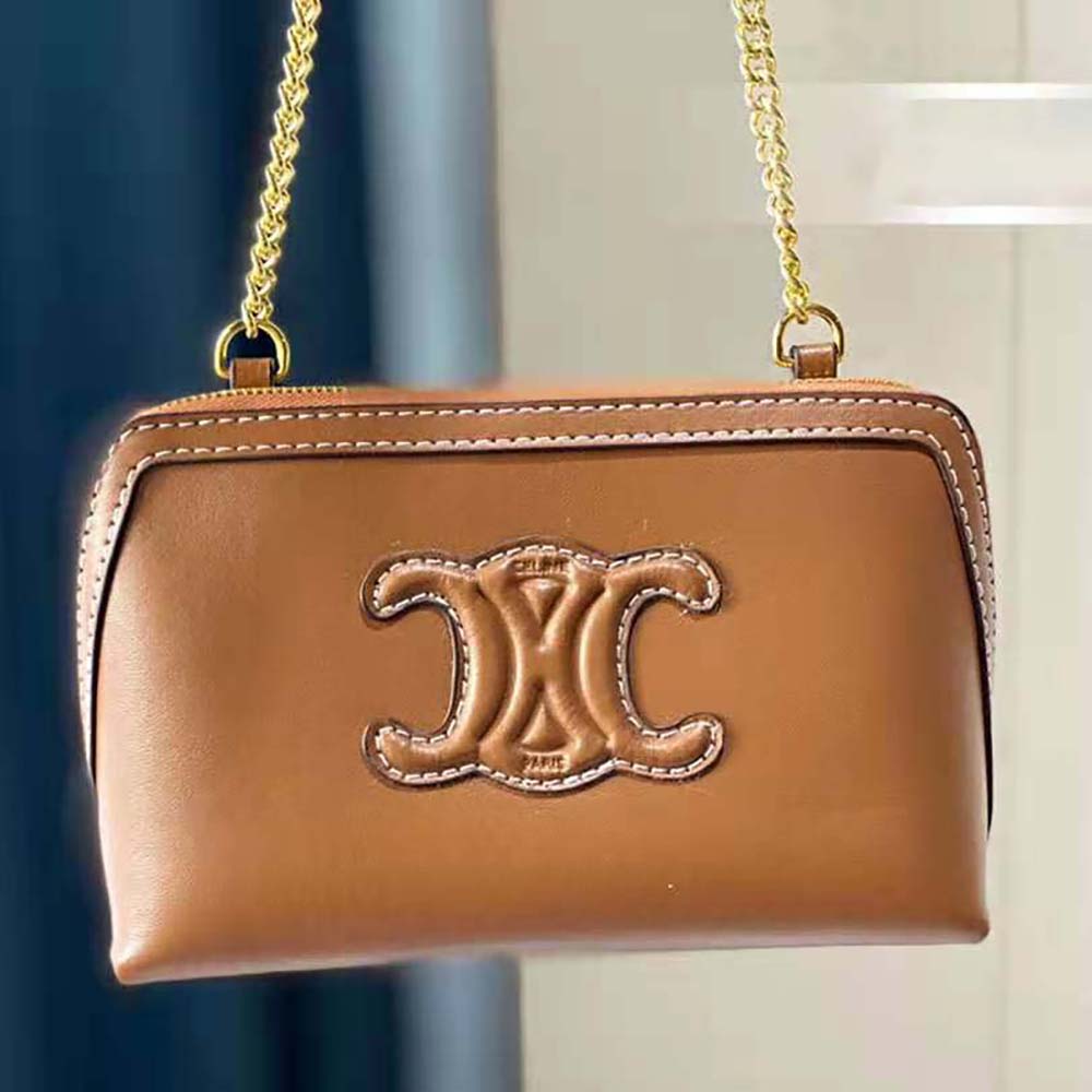 Celine Women Clutch on Chain Cuir Triomphe in Smooth Calfskin - image 6