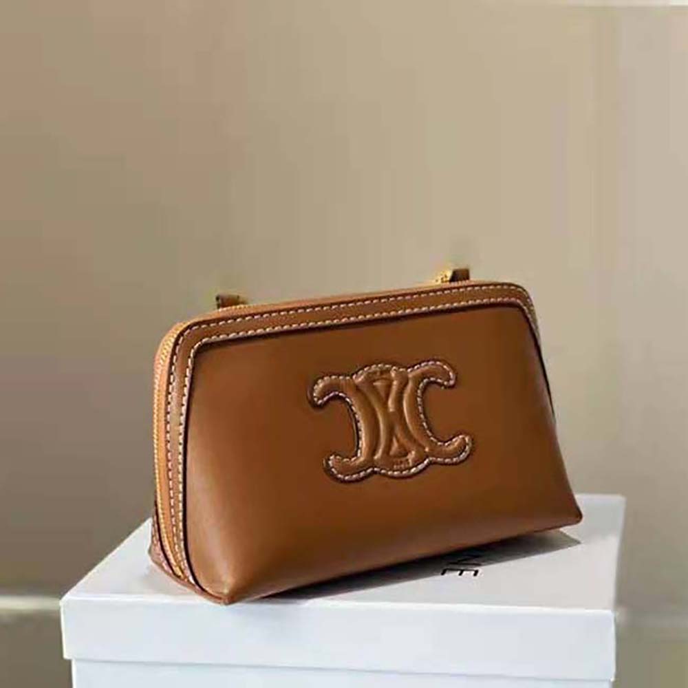 Celine Women Clutch on Chain Cuir Triomphe in Smooth Calfskin - image 5