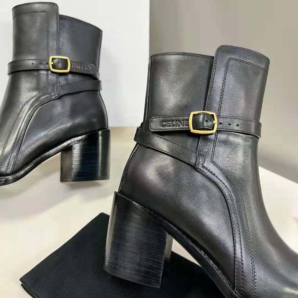 Celine Women Condé Jodhpur Boot in Calfskin-Black - image 7