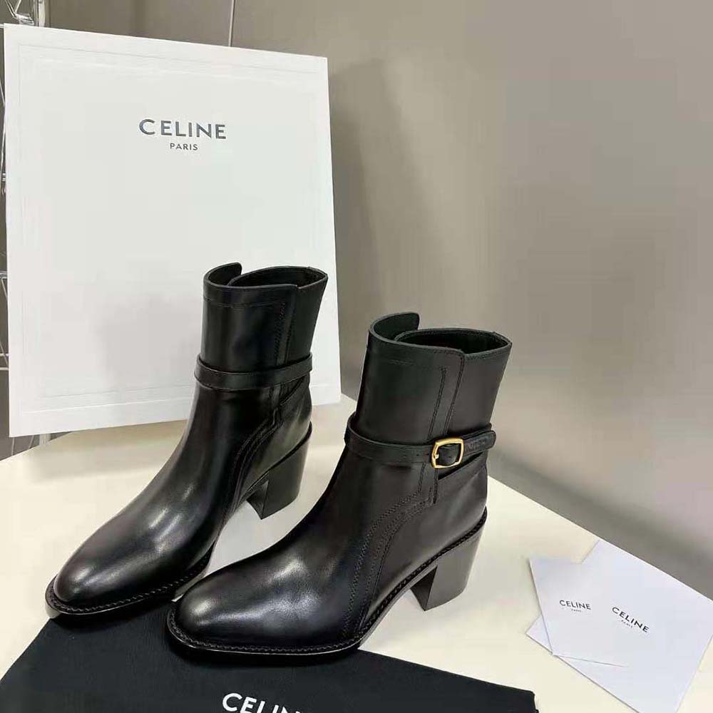 Celine Women Condé Jodhpur Boot in Calfskin-Black - image 4