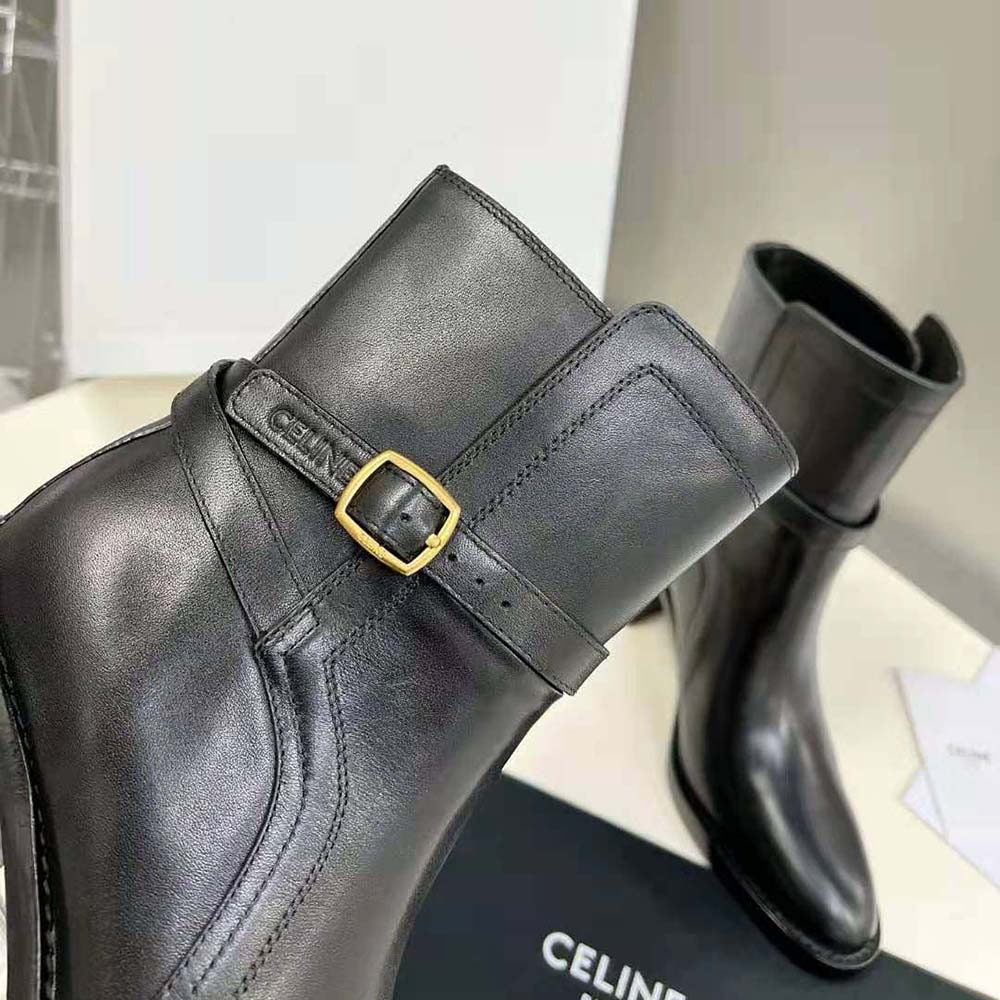 Celine Women Condé Jodhpur Boot in Calfskin-Black - image 9