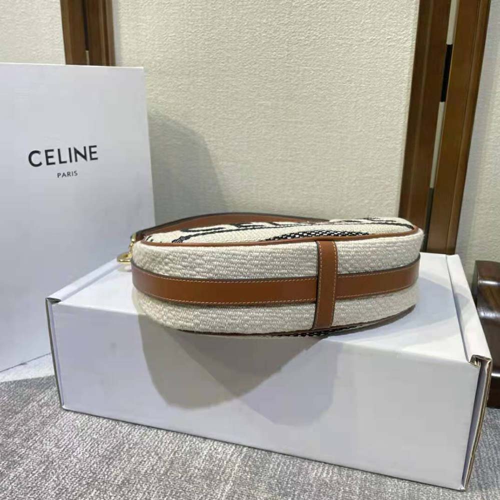 Celine Women Medium Ava Strap Bag in Textile with Celine All-Over and Calfskin - image 6