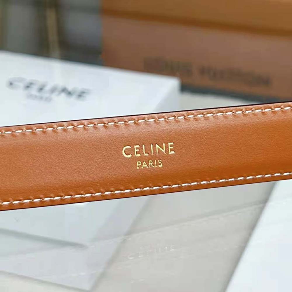 Celine Women Medium Cuir Triomphe Belt in Natural Calfskin - image 9