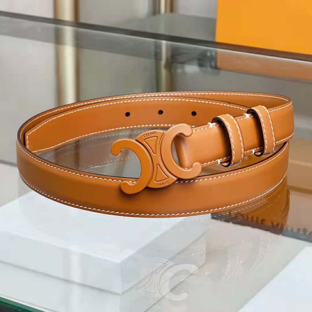 Celine Women Medium Cuir Triomphe Belt in Natural Calfskin - image 4