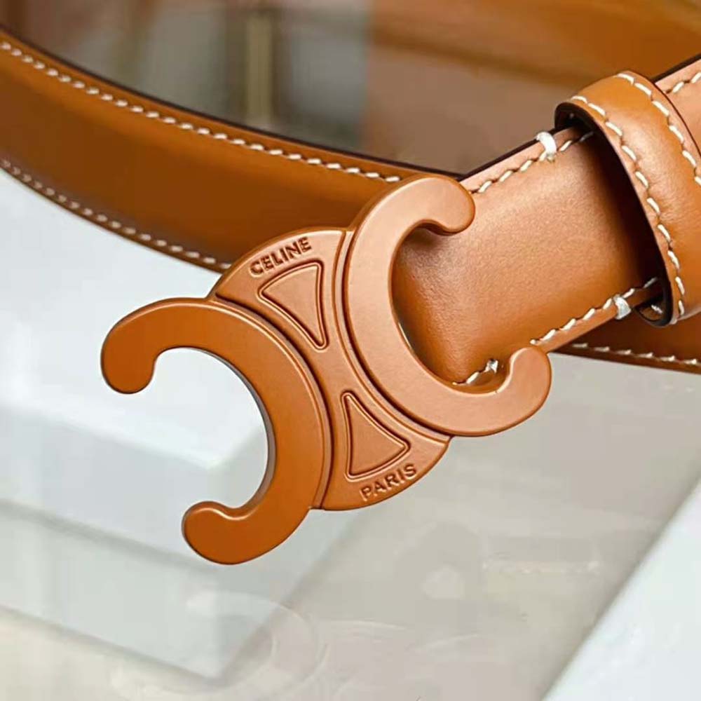 Celine Women Medium Cuir Triomphe Belt in Natural Calfskin - image 8