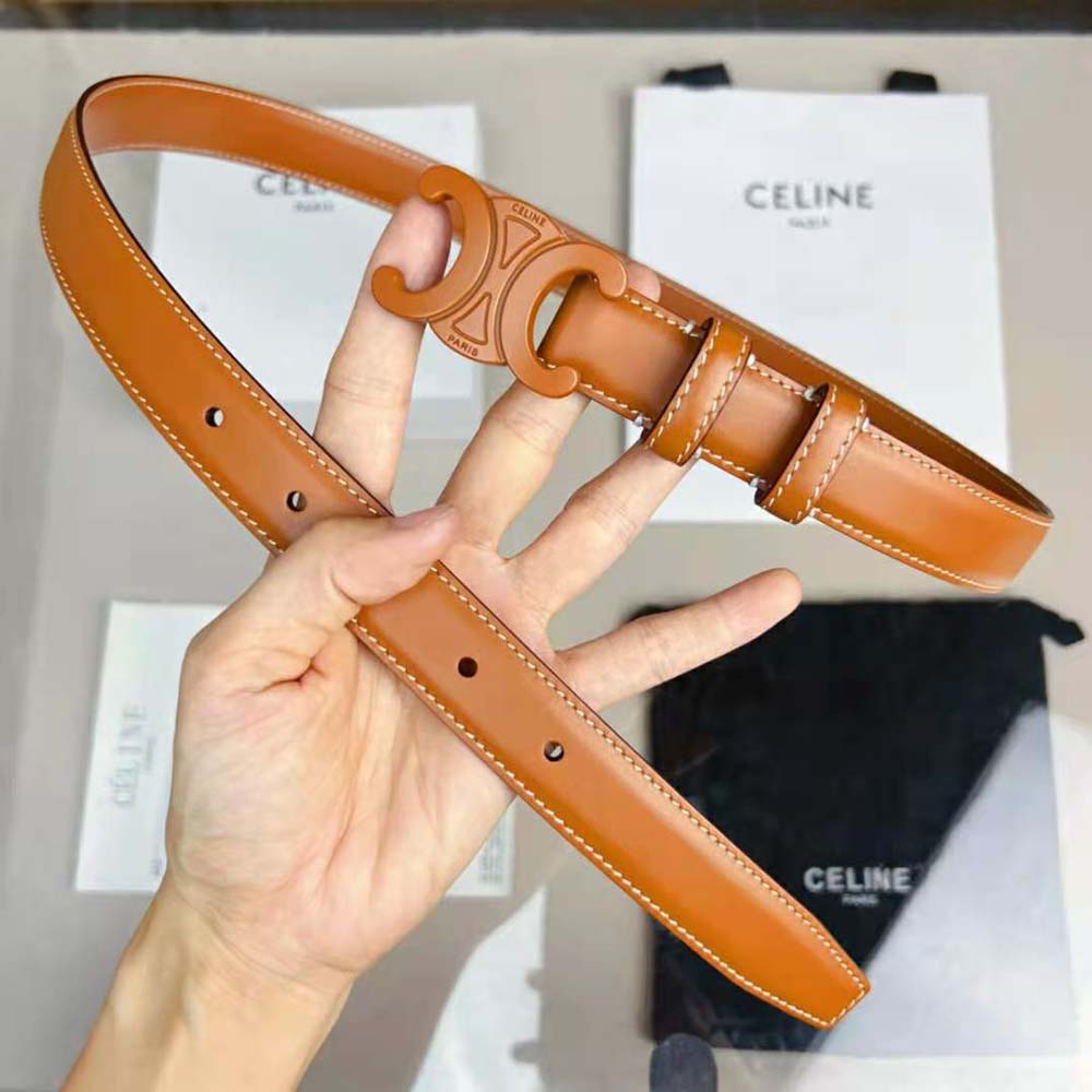 Celine Women Medium Cuir Triomphe Belt in Natural Calfskin - image 5