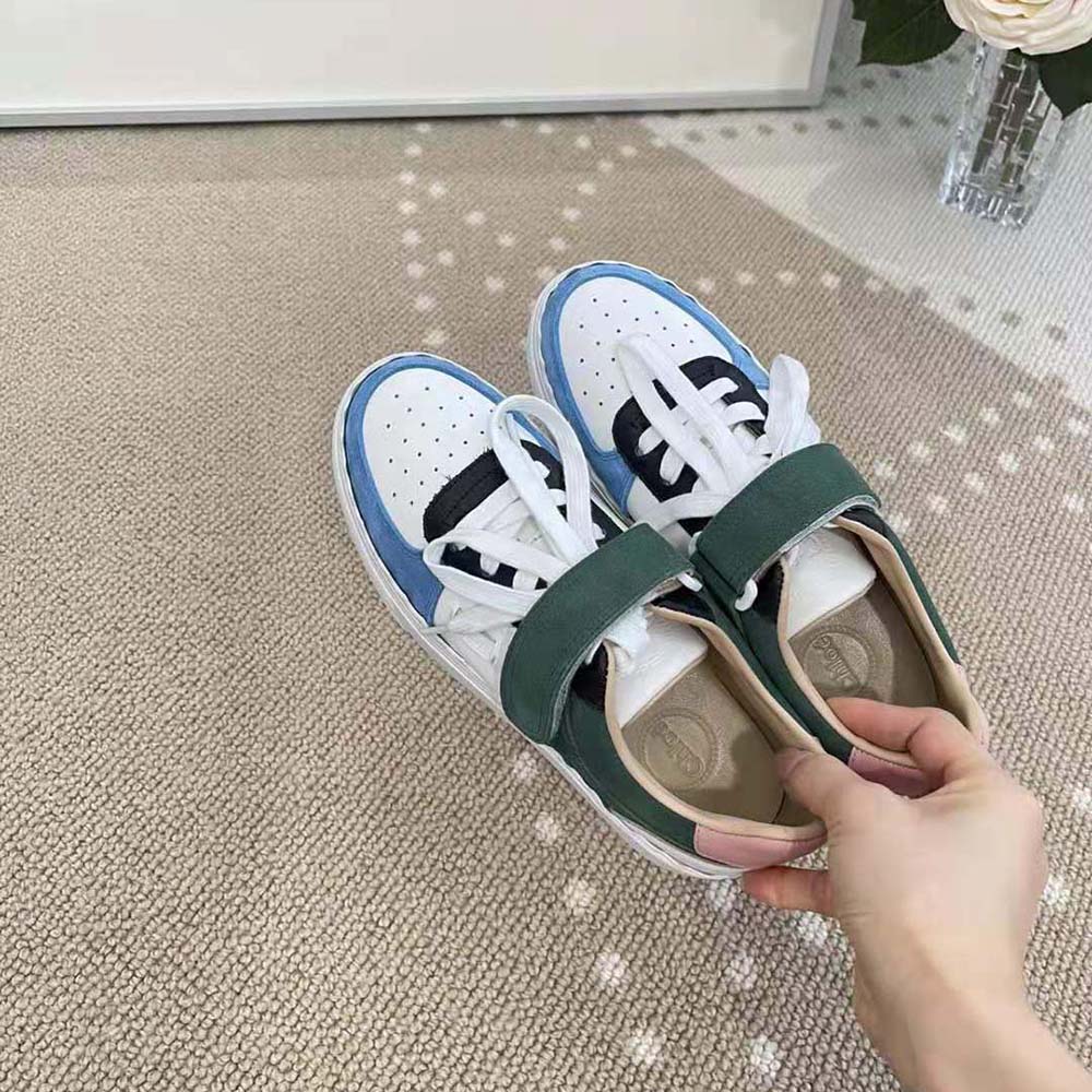 Chloe Women Lauren Sneaker with Strap-Blue - image 4