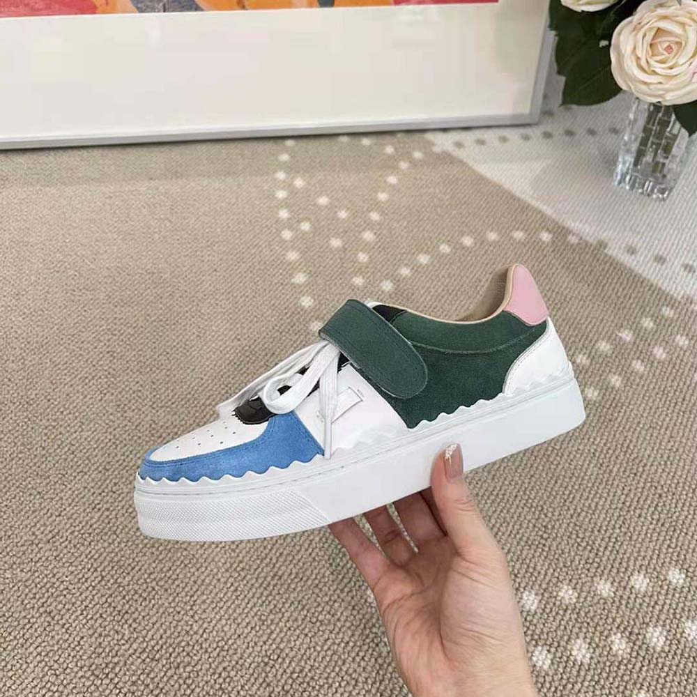 Chloe Women Lauren Sneaker with Strap-Blue - image 8