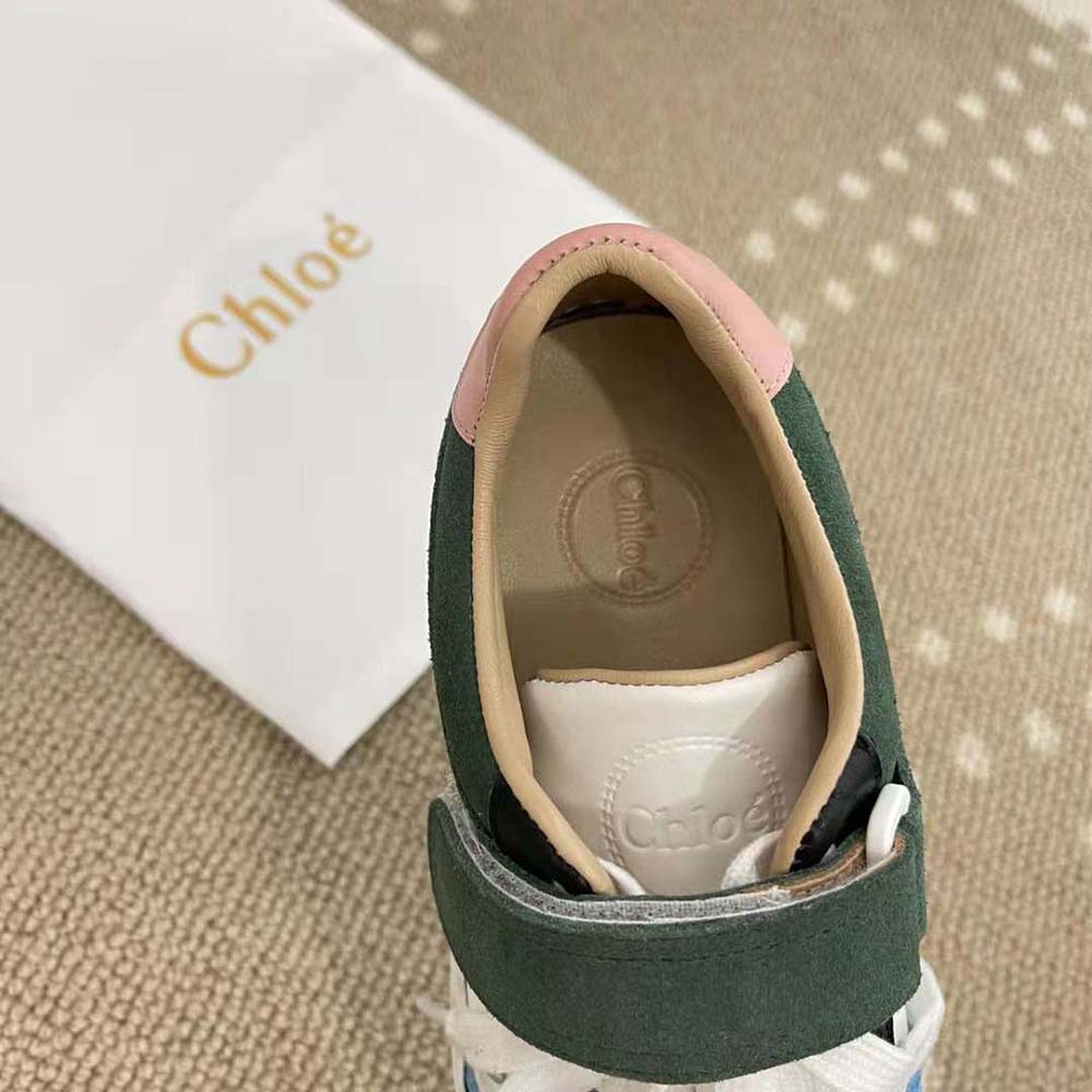 Chloe Women Lauren Sneaker with Strap-Blue - image 9