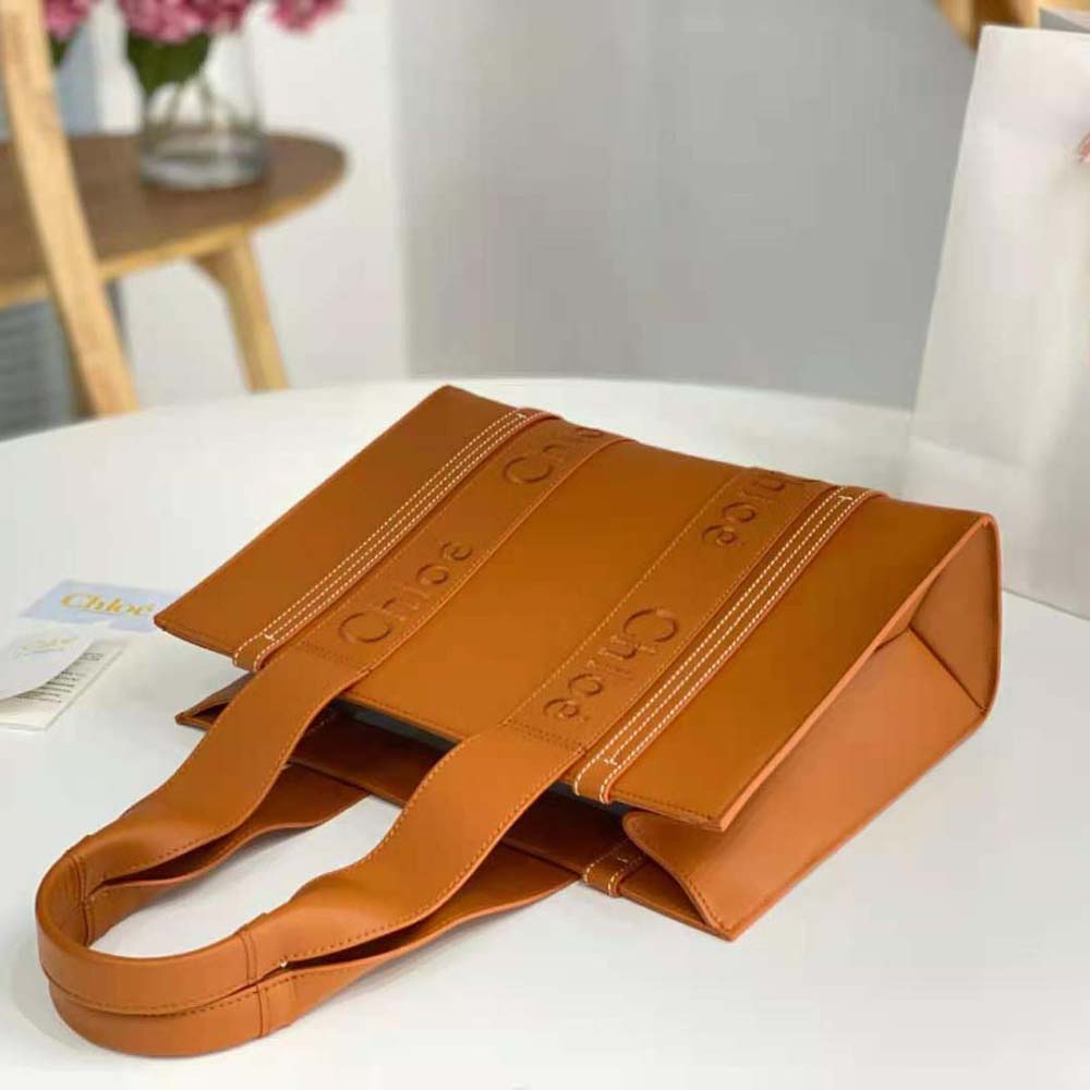 Chloe Women Medium Woody Tote Bag-Brown - image 4